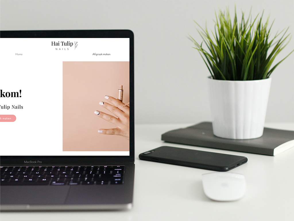 HaiTulip Nails website preview